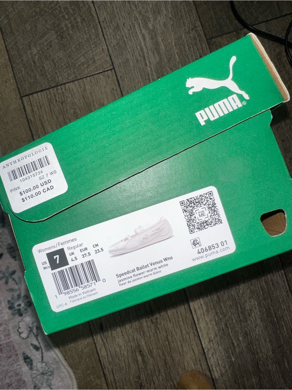 Puma Women’s Blush Pink Satin Ballet Slip-On Flats - Picture 5 of 5